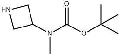 氮杂环丁-3-基(甲基)氨基甲酸叔丁酯盐酸盐 结构式