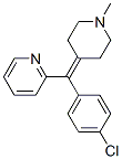 2-[(4-chlorophenyl)-(1-methyl-4-piperidylidene)methyl]pyridine Structure