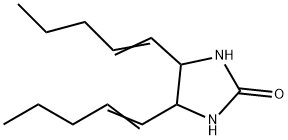 4,5-Bis(1-pentenyloxy)-2-imidazolidinone Struktur
