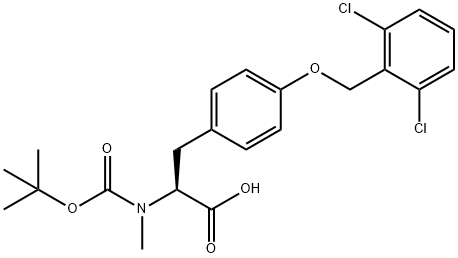 BOC-N-ME-TYR(2,6-ジクロロ-BZL)-OH 化学構造式