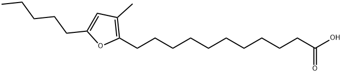 3-メチル-5-ペンチル-2-フランウンデカン酸 化学構造式