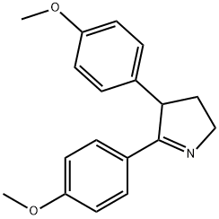 2,3-Bis(p-methoxyphenyl)-1-pyrroline Struktur