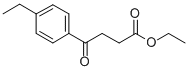 4-(4-エチルフェニル)-4-オキソ酪酸エチル 化学構造式