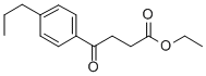 4-(4-N-プロピルフェニル)-4-オキソブタン酸エチル 化学構造式
