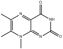 6,7,8-Trimethyl-2,4(3H,8H)-pteridinedione Struktur