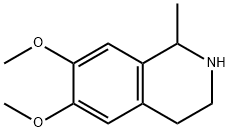 异喹啉,1,2,3,4-四氢-6,7-二甲氧基-1-甲基-,盐酸盐, 5784-74-7, 结构式