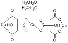 Calcium citrate tetrahydrate Struktur