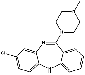 クロザピン 化学構造式