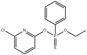 O-(6-chloropyridin-2-yl) O-ethyl phenylthiophosphonate 结构式