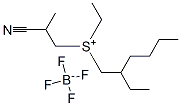(2-cyanopropyl)ethyl(2-ethylhexyl)sulphonium tetrafluoroborate(1-) Structure