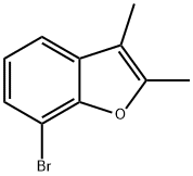 7-BROMO-2,3-DIMETHYL-1-BENZOFURAN Struktur