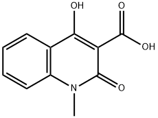 1,2-二氢-4-羟基-1-甲基-2-氧代-3-喹啉羧酸, 57931-81-4, 结构式