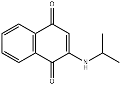 2-(Isopropylamino)-1,4-naphthoquinone Structure