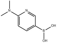 2-(二甲基氨基)吡啶-5-硼酸一水合物, 579525-46-5, 结构式