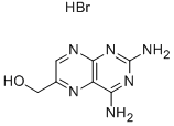 2,4-プテリジンジアミン-6-メタノール臭化水素酸塩 化学構造式