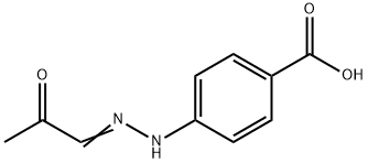 Benzoic acid, 4-[(2-oxopropylidene)hydrazino]- (9CI) Structure