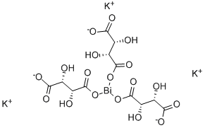 酸式酒石酸鉍鉀, 5798-41-4, 结构式
