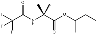 2-メチル-2-(トリフルオロアセチルアミノ)プロピオン酸1-メチルプロピル 化学構造式