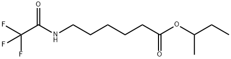 6-[(トリフルオロアセチル)アミノ]ヘキサン酸1-メチルプロピル 化学構造式