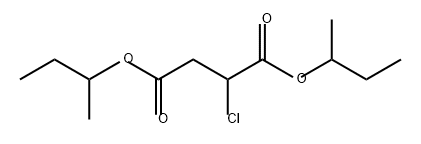 2-クロロブタン二酸ビス(1-メチルプロピル) 化学構造式