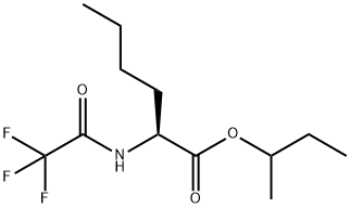 N-(トリフルオロアセチル)-L-ノルロイシン1-メチルプロピル 化学構造式