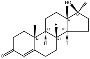 甲基睾丸酮, 58-18-4, 结构式