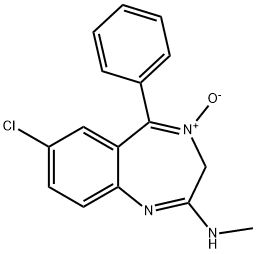 クロルジアゼポキシド 化学構造式