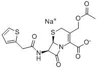 セファロチンナトリウム 化学構造式