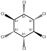 gamma-1,2,3,4,5,6-Hexachlorocyclohexane 结构式