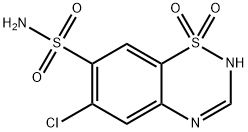 Chlorothiazide Struktur