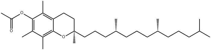 D-alpha-生育酚醋酸酯, 58-95-7, 结构式