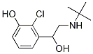 3-(2-(叔丁基氨基)-1-羟基乙基)-2-氯苯酚, 58020-41-0, 结构式