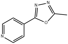 2-甲基-5-(吡啶-4-基)-1,3,4-恶二唑, 58022-65-4, 结构式