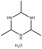 アセトアルデヒドアンモニア (トリマー) 化学構造式