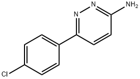 6-(4-クロロフェニル)-3-ピリダジンアミン 化学構造式