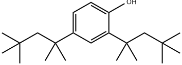 2,4-ジ(1,1,3,3-テトラメチルブチル)フェノール 化学構造式