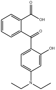 2-(4-ジエチルアミノ-2-ヒドロキシベンゾイル)安息香酸 化学構造式