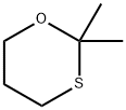 2,2-ジメチル-1,3-オキサチアン 化学構造式