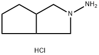 3,3a,4,5,6,6a-ヘキサヒドロシクロペンタ[c]ピロール-2(1H)-アミン・塩酸塩 化学構造式