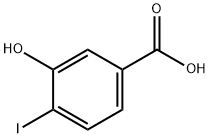 3-ヒドロキシ-4-ヨード安息香酸 化学構造式