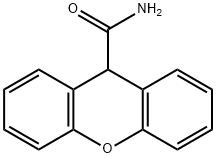 9H-キサンテン-9-カルボアミド 化学構造式