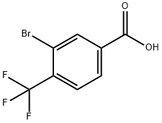 3‐ブロモ‐4‐(トリフルオロメチル)安息香酸 化学構造式