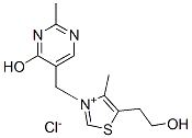 5-(2-hydroxyethyl)-3-(4-hydroxy-2-methylpyrimidin-5-ylmethyl)-4-methylthiazolium chloride Struktur