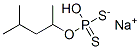 1,3-dimethylbutyl hydrogen phosphorodithioate, sodium salt Structure