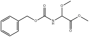 Methyl ((benzyloxycarbonyl)amino)(methoxy)acetate Structure