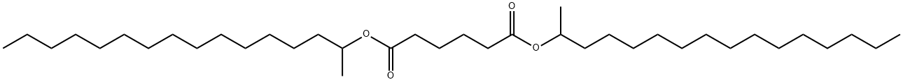 アジピン酸ビス(1-メチルペンタデシル) 化学構造式