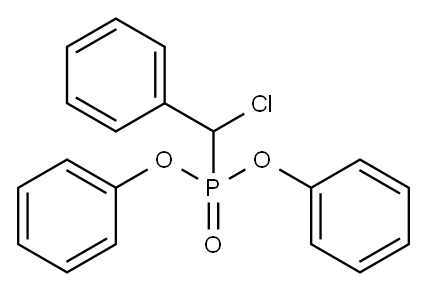 α-クロロベンジルホスホン酸ジフェニル 化学構造式