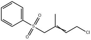 ((E)-4-CHLORO-2-METHYL-BUT-2-ENE-1-SULFONYL)-BENZENE(COENZYME Q10 INTERMEDIATE) Struktur