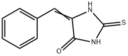 5-ベンジリデン-2-チオキソ-4-イミダゾリジノン 化学構造式