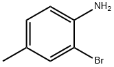 2-溴-4-甲基苯胺 结构式